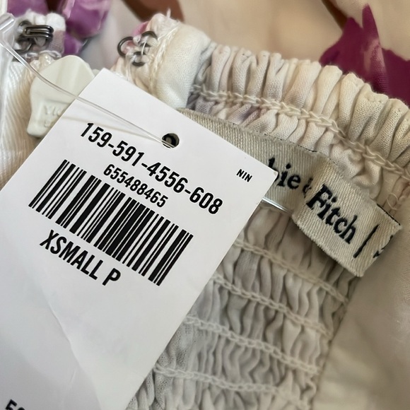 NWT Abercrombie • emerson poplin wide strap mini dress sz XS Petite - Picture 16 of 16